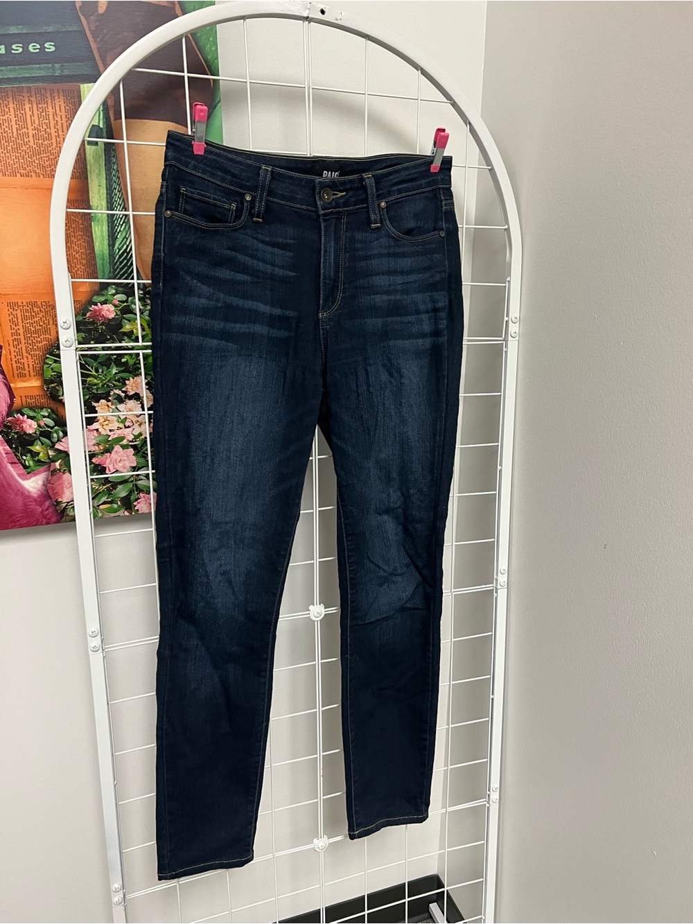 PAIGE Dark Indigo Skinny Jeans